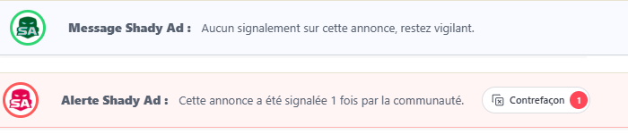 Shady AD - Bandeau Alerte